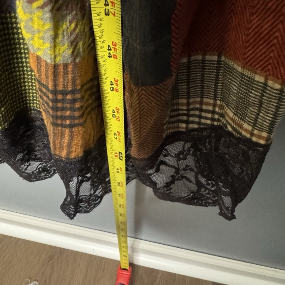 URBAN OUTFITTERS Women's Size XS Hobo Chic Patchwork Ruffle Maxi Dress - Picture 8 of 8